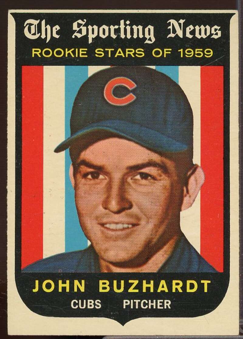 John Buzhardt RS Rookie Card 1959 Topps #118  Image 1