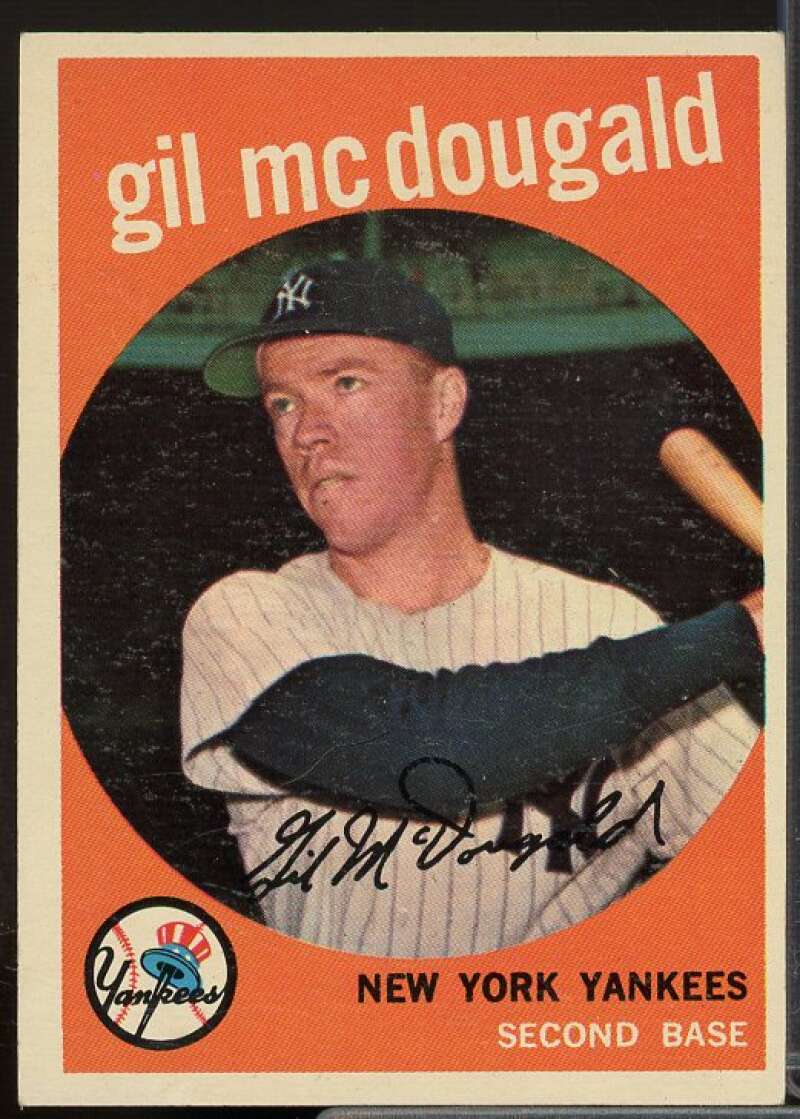 Gil McDougald Card 1959 Topps #345  Image 1