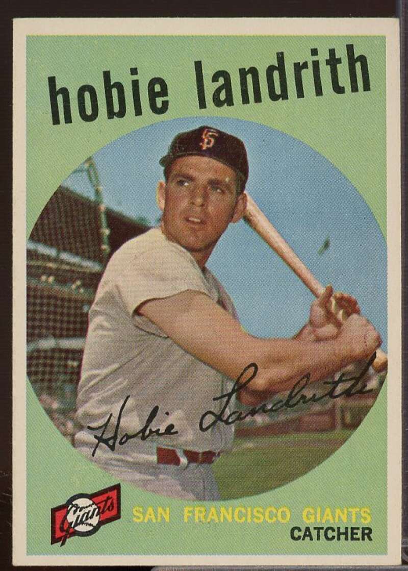 Hobie Landrith Card 1959 Topps #422  Image 1