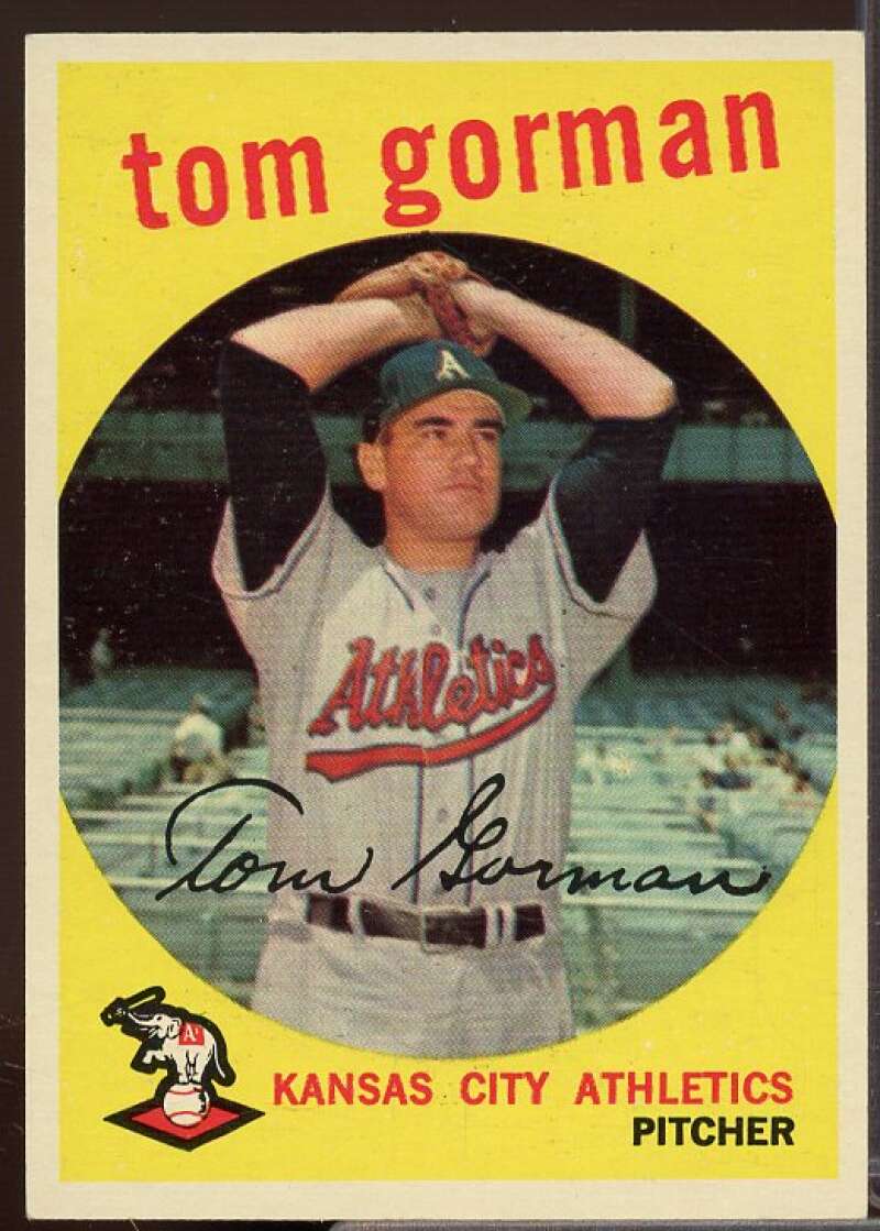 Tom Gorman Card 1959 Topps #449  Image 1