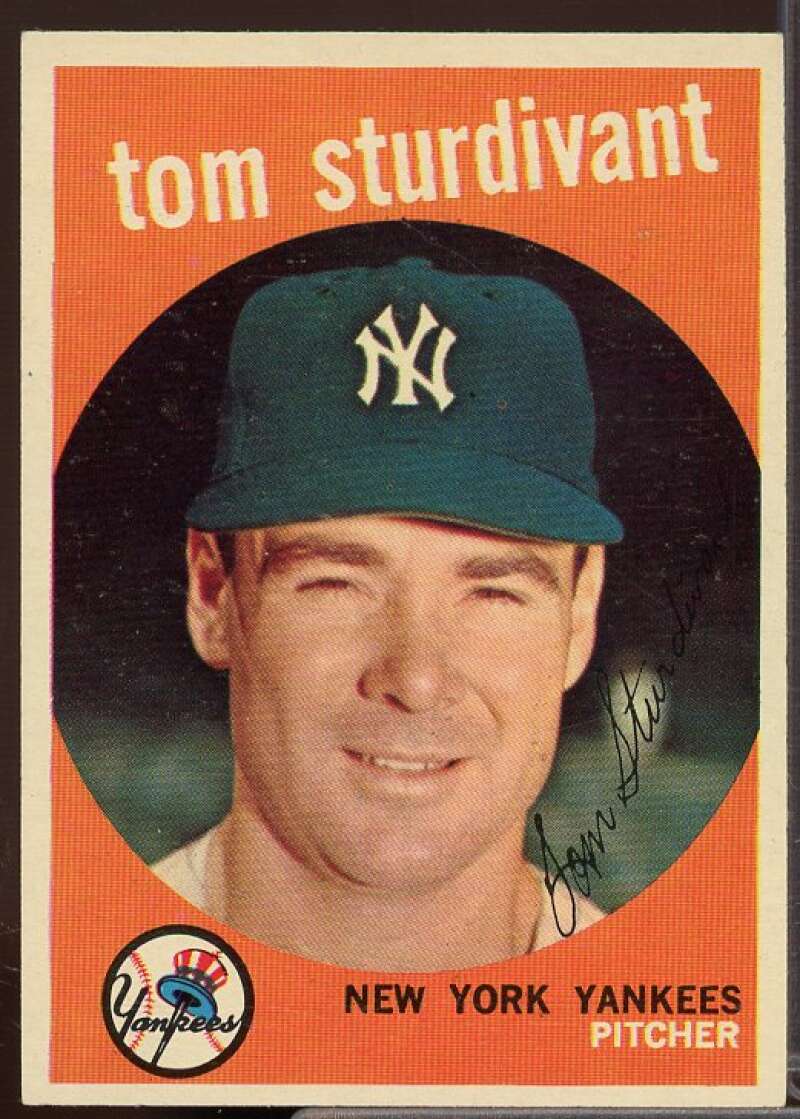 Tom Sturdivant Card 1959 Topps #471  Image 1