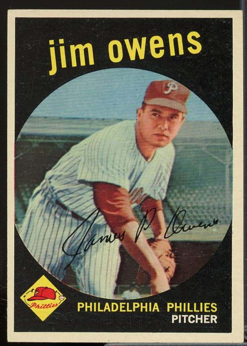 Jim Owens Card 1959 Topps #503  Image 1