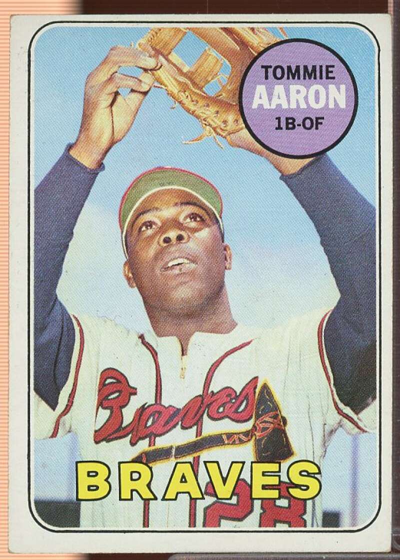 Tommie Aaron Card 1969 Topps #128  Image 1