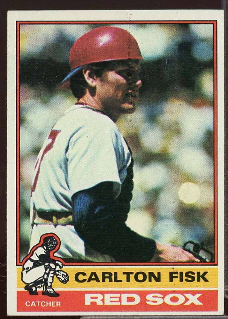 Carlton Fisk Card 1976 Topps #365  Image 1
