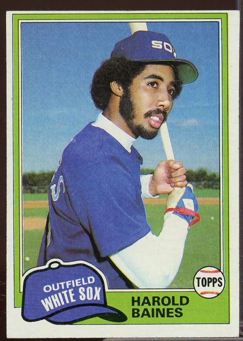 Harold Baines Rookie Card 1981 Topps #347  Image 1