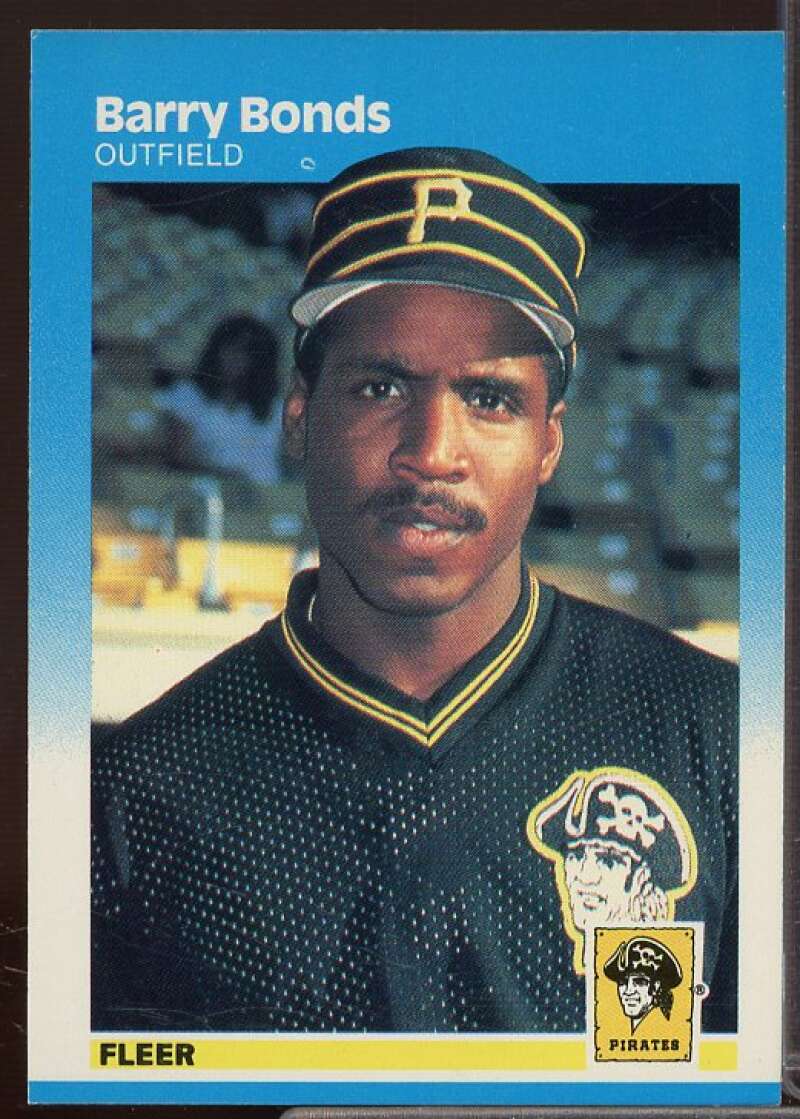 Barry Bonds Rookie Card 1987 Fleer #604  Image 1