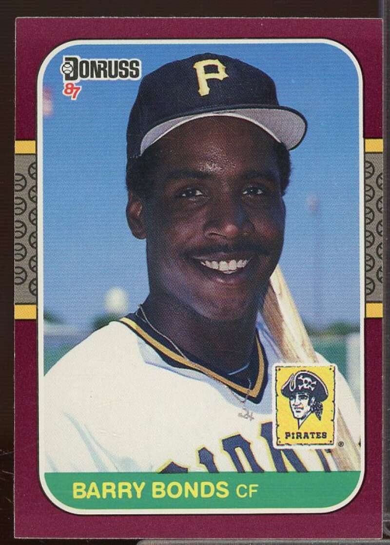 Barry Bonds Rookie Card 1987 Donruss Opening Day #163B  Image 1