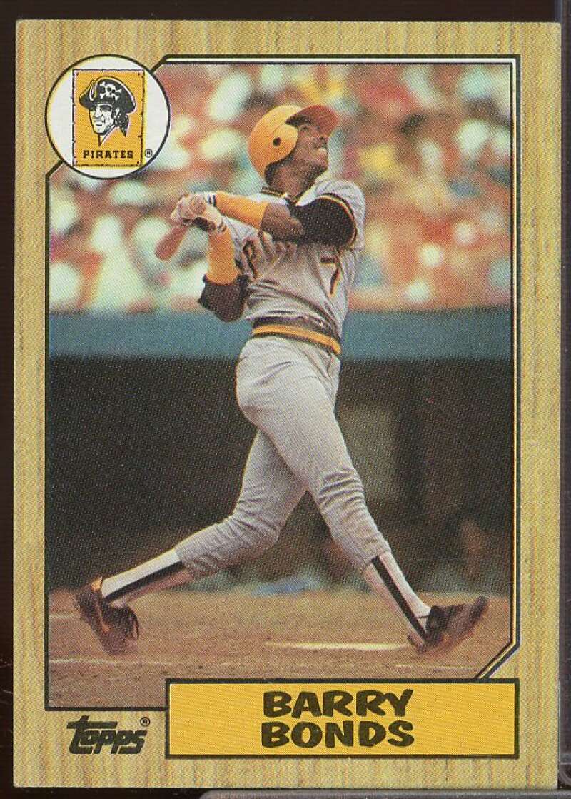 Barry Bonds Rookie Card 1987 Topps #320  Image 1