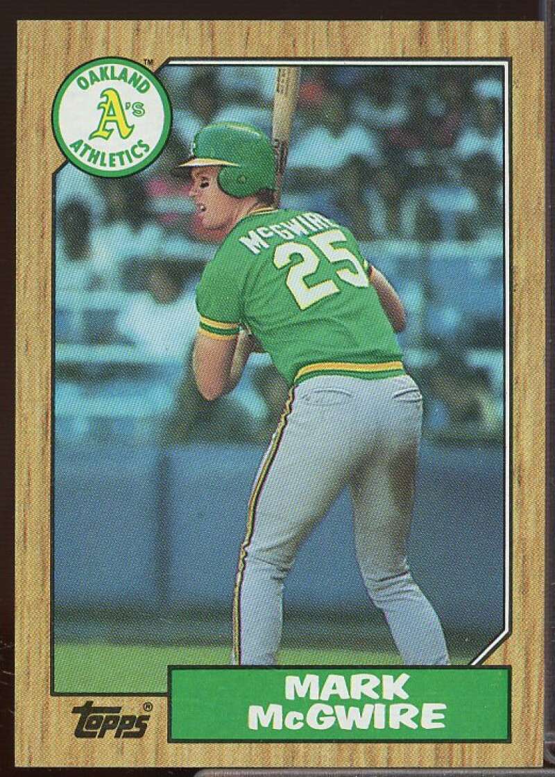 Mark McGwire Card 1987 Topps #366  Image 1
