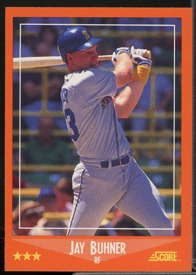 Jay Buhner Rookie Card 1988 Score Rookie/Traded #95T  Image 1