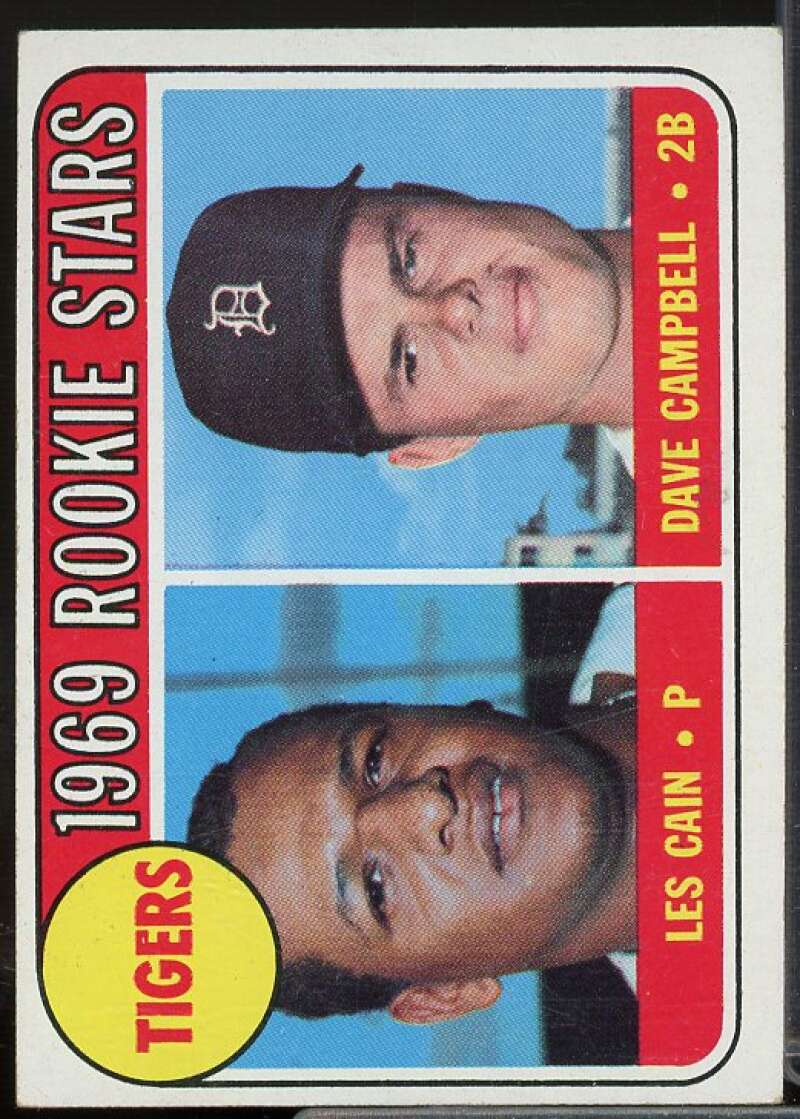 Rookie Stars/Les Cain RC/Dave Campbell Rookie Card 1969 Topps #324  Image 1
