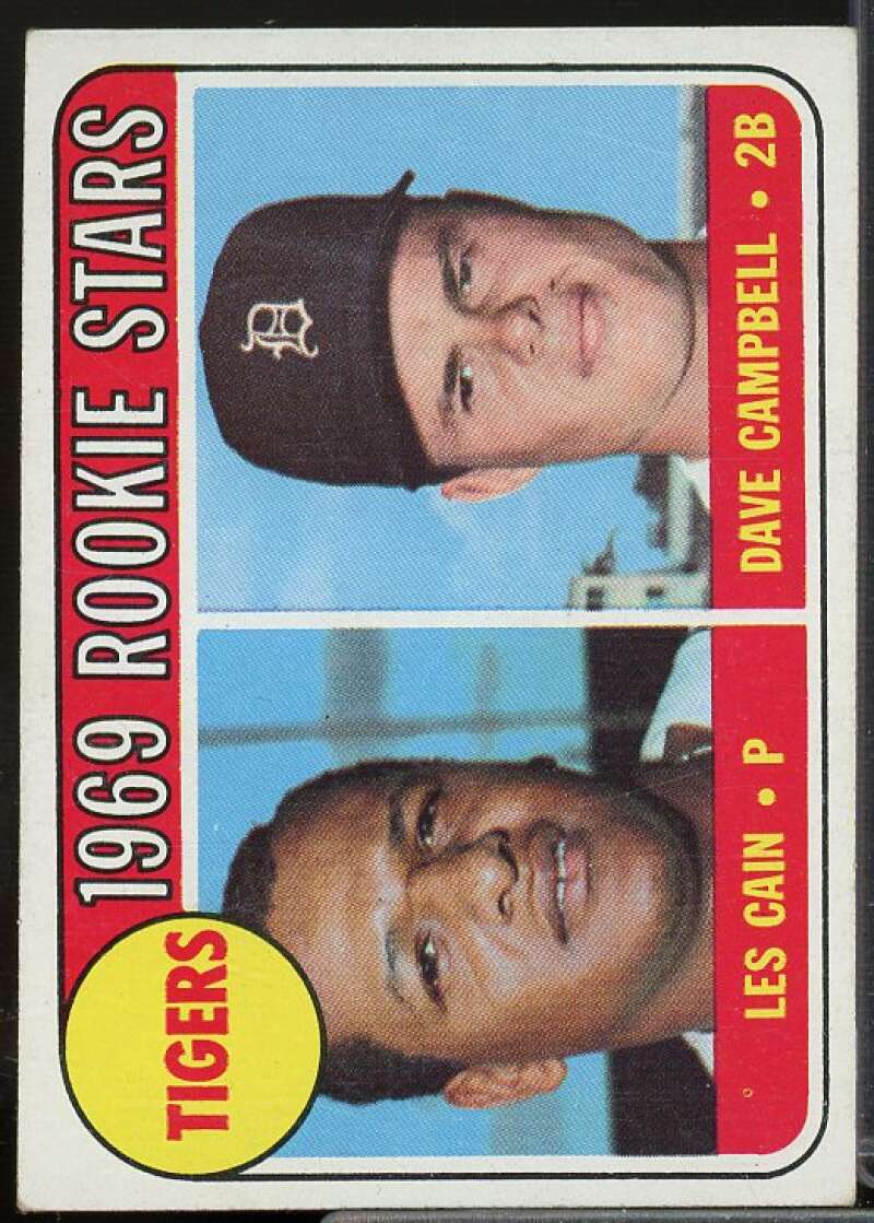 Rookie Stars/Les Cain RC/Dave Campbell Rookie Card 1969 Topps #324  Image 1