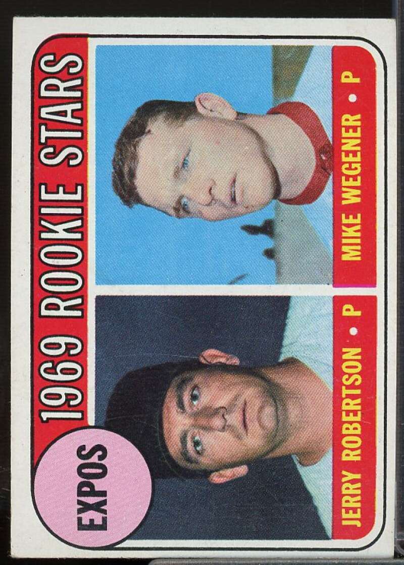 Rookie Stars/Jerry Robertson RC/Mike Wegener Rookie Card 1969 Topps #284  Image 1