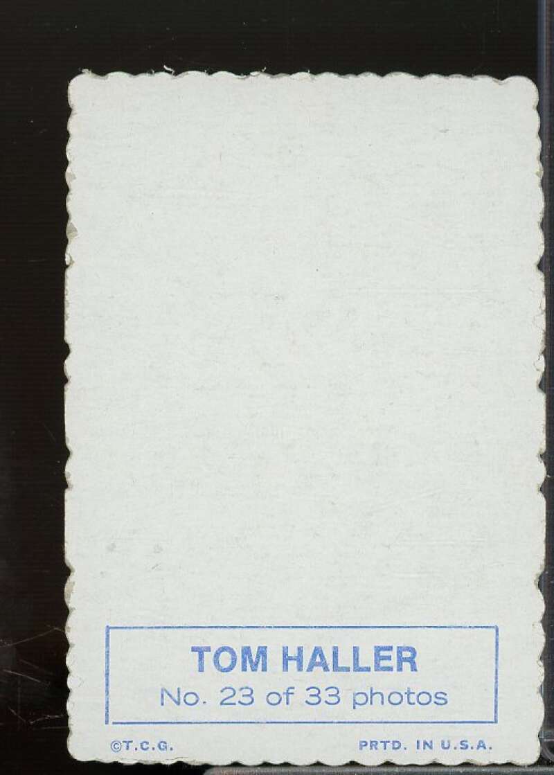 Tom Haller Card 1969 Topps Deckle Edge #23  Image 2