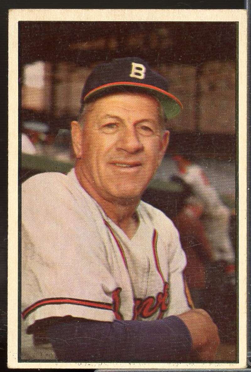 Charlie Grimm MG Card 1953 Bowman Color #69  Image 1