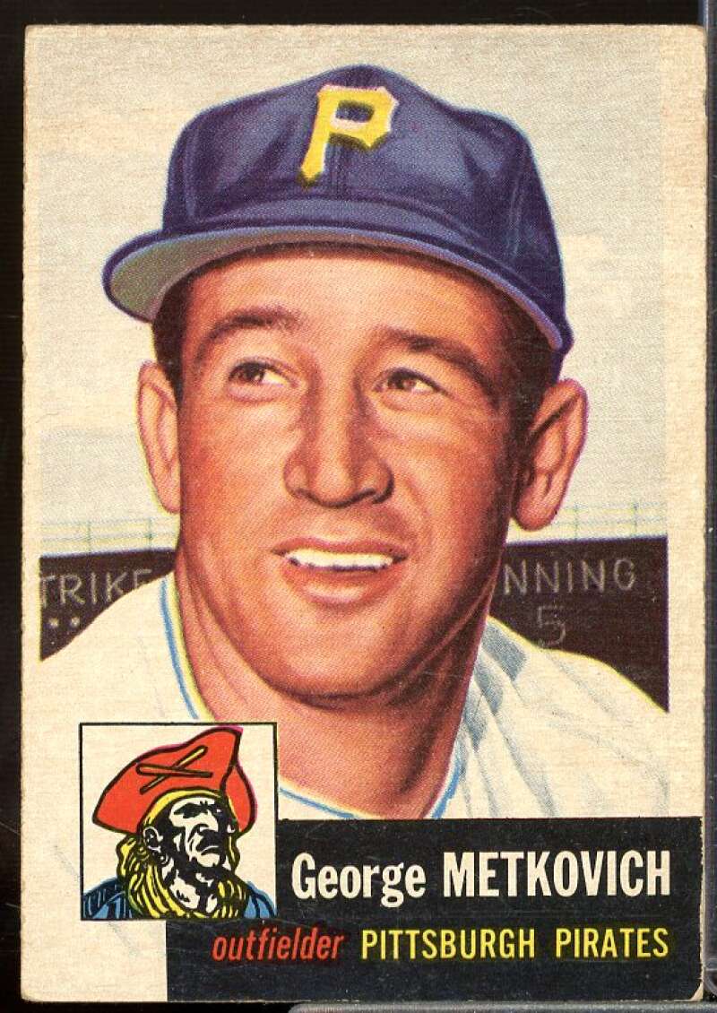 George Metkovich Card 1953 Topps #58  Image 1