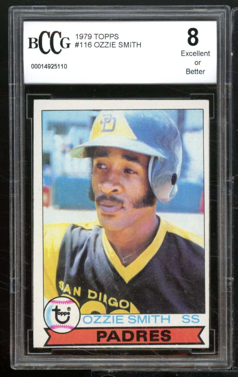 1979 Topps #116 Ozzie Smith Rookie Card BGS BCCG 8 Excellent+ Image 1