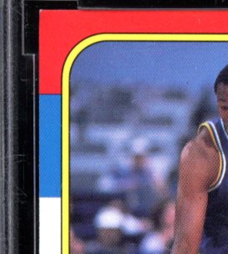 1986-87 Fleer #68 Karl Malone Rookie Card BCCG 10 Mint+ Image 3