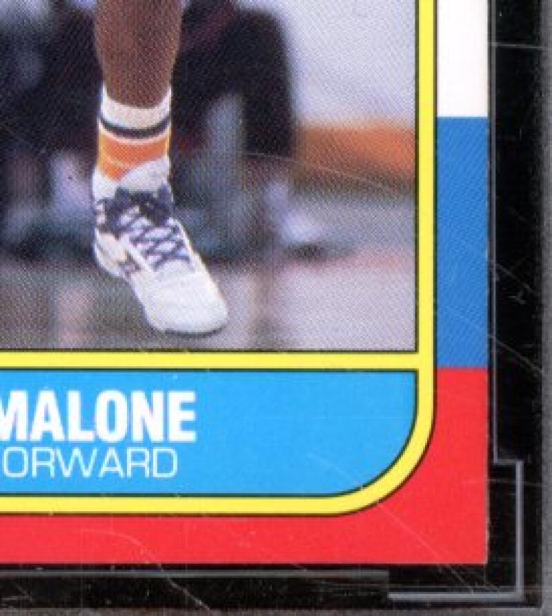 1986-87 Fleer #68 Karl Malone Rookie Card BCCG 10 Mint+ Image 5