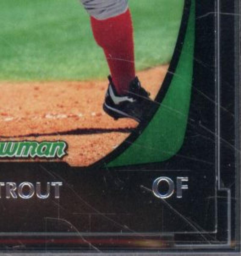 2011 Bowman Draft #101 Mike Trout Rookie Card BGS BCCG 10 Mint+ Image 5