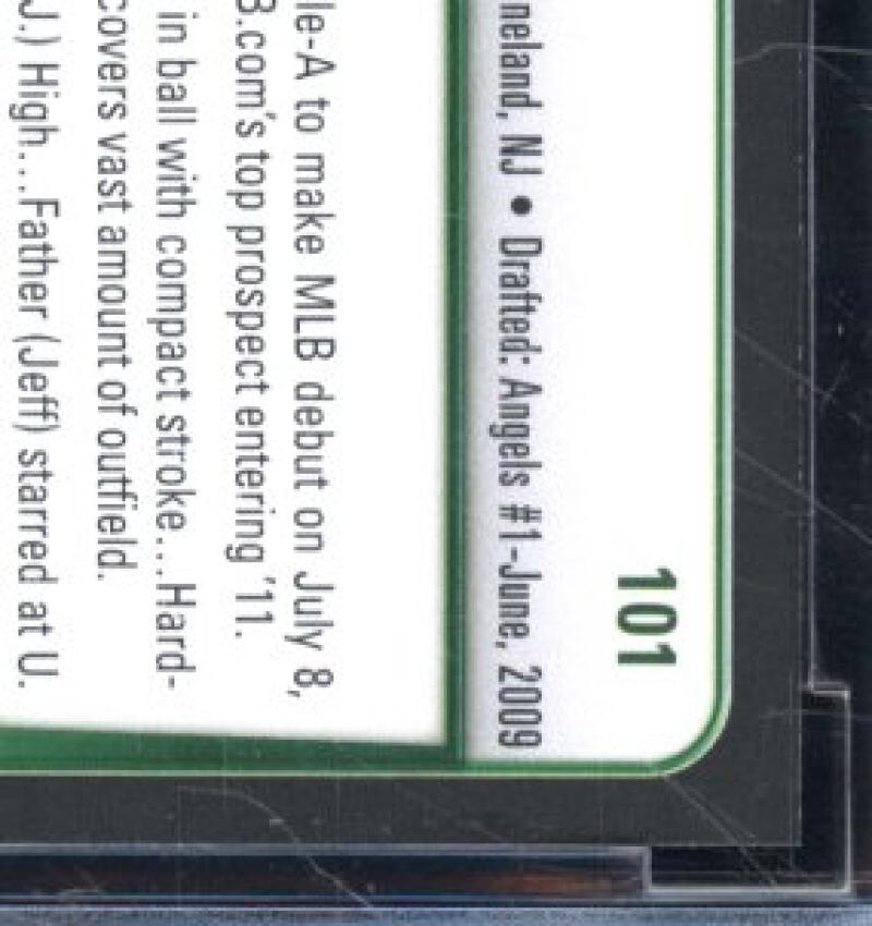 2011 Bowman Draft #101 Mike Trout Rookie Card BGS BCCG 10 Mint+ Image 9