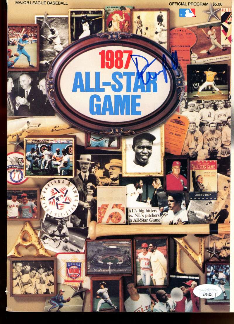 Dave Winfield Yankees Autographed 1987 All Star Game Program JSA Authentic Image 1