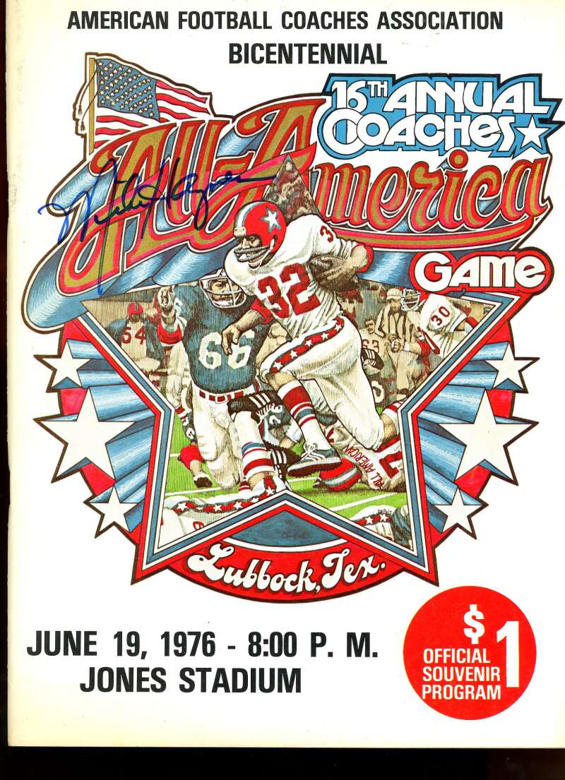 Mike Holmgren Autographed Signed 1976 Annual Coaches Program JSA Authentic Image 1