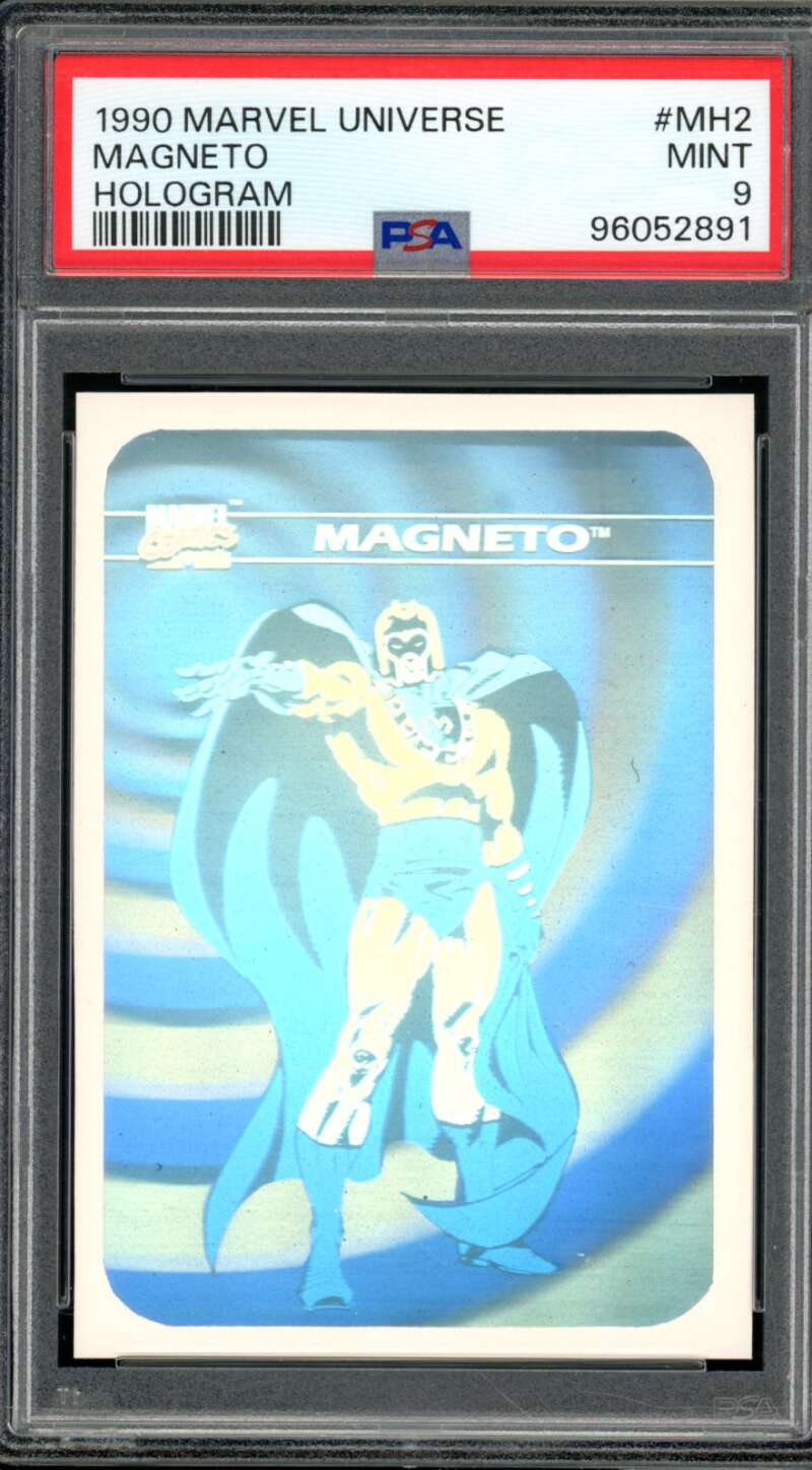 Magneto Card 1990 Marvel Universe #MH2 PSA 9 Image 1