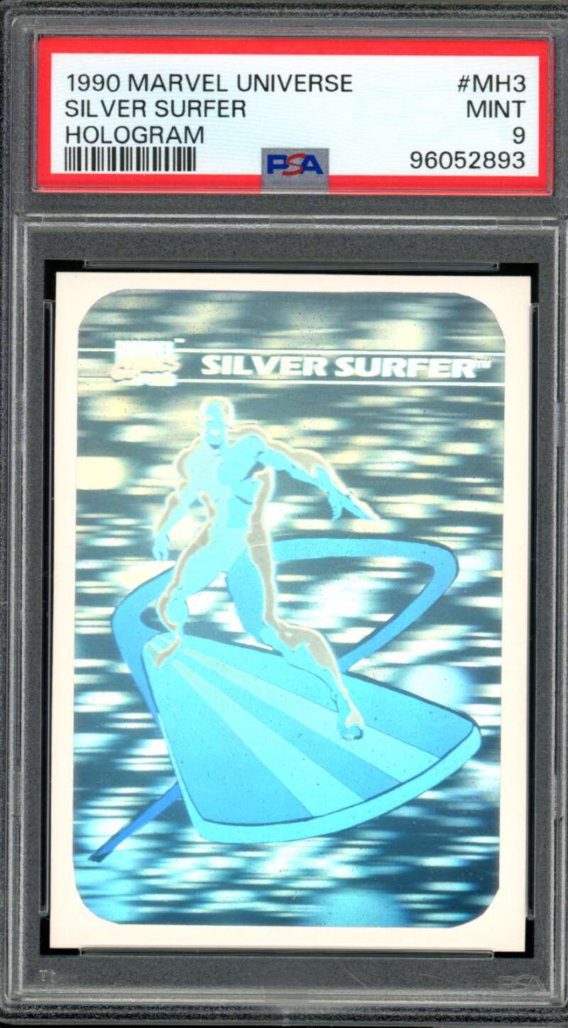 Silver Surfer Card 1990 Marvel Universe #MH3 PSA 9 Image 1