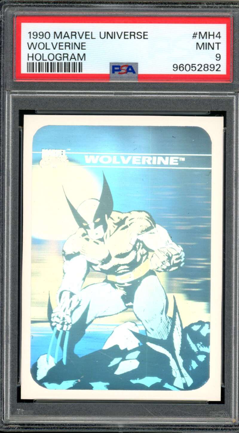 Wolverine Card 1990 Marvel Universe #MH4 PSA 9 Image 1