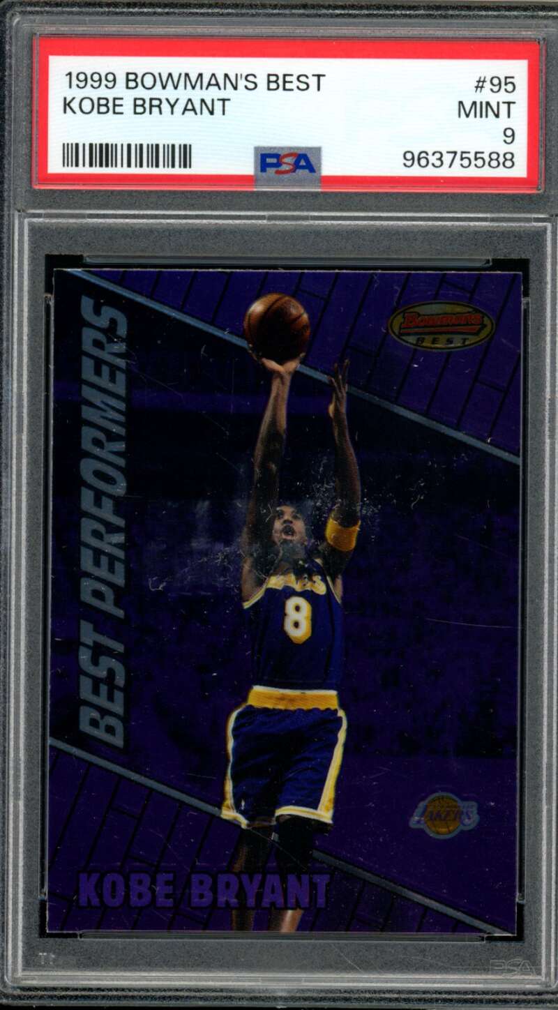 Kobe Bryant Card 1999-00 Bowman's Best #95 PSA 9 Image 1