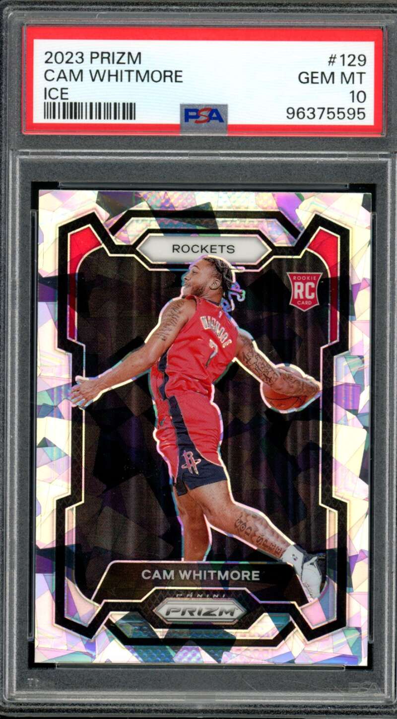 Cam Whitmore Rookie Card 2023-24 Prizm #129 PSA 10 Image 1