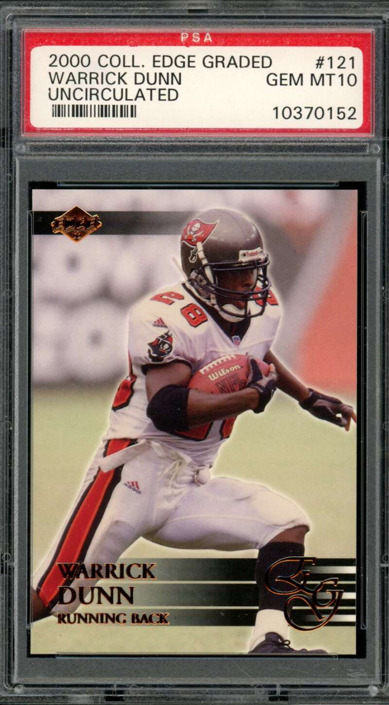 Warrick Dunn Card 2000 Coll. Edge Graded Uncirculated #121 PSA 10 Image 1