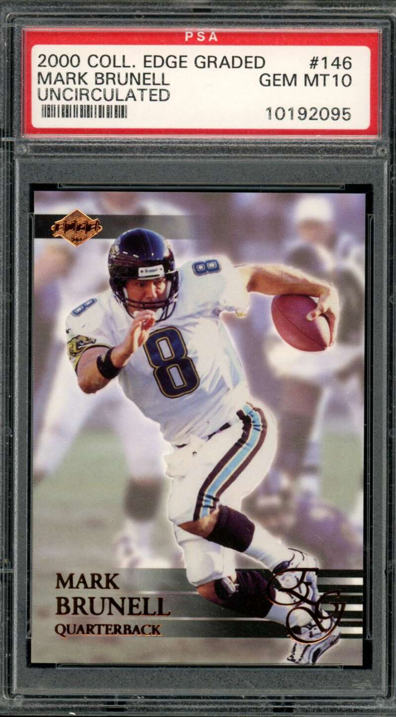 Mark Brunell Card 2000 Coll. Edge Graded Uncirculated #146 PSA 10 Image 1