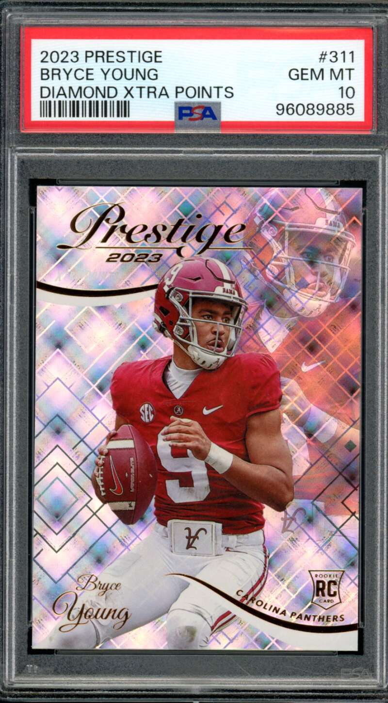 Bryce Young Rookie Card 2023 Prestige Diamond Xtra Points #311 PSA 10 Image 1