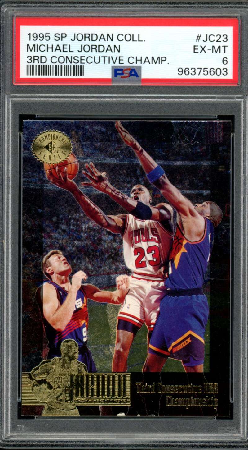 Michael Jordan Card 1995-96 SP Jordan Collection JC23 PSA 6 Image 1