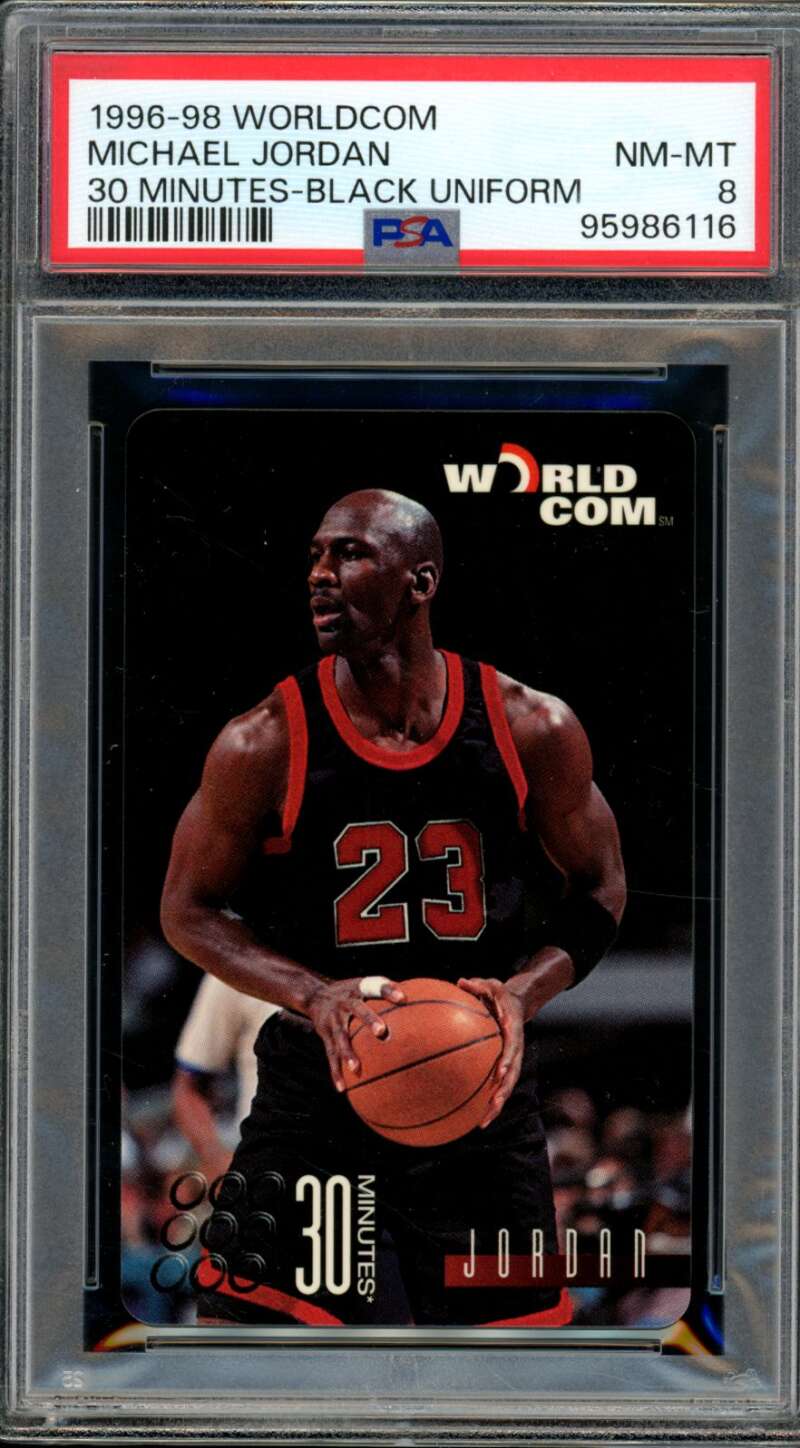 Michael Jordan Card 1996-97 Worldcom #nno PSA 8 Image 1