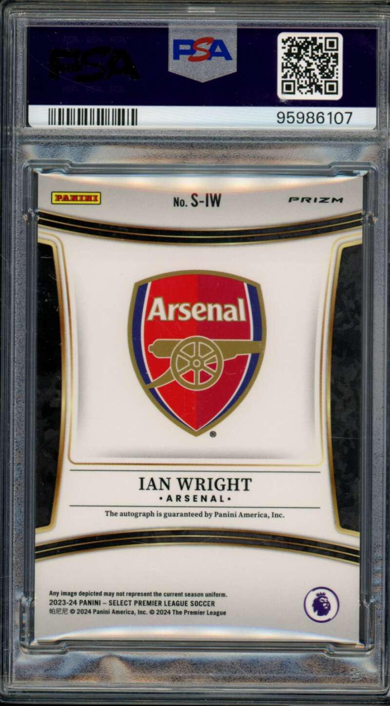 Ian Wright Card 2023-24 Select P/L Signature Blue Pulsar (pop 1) #Siw PSA 9 Image 2