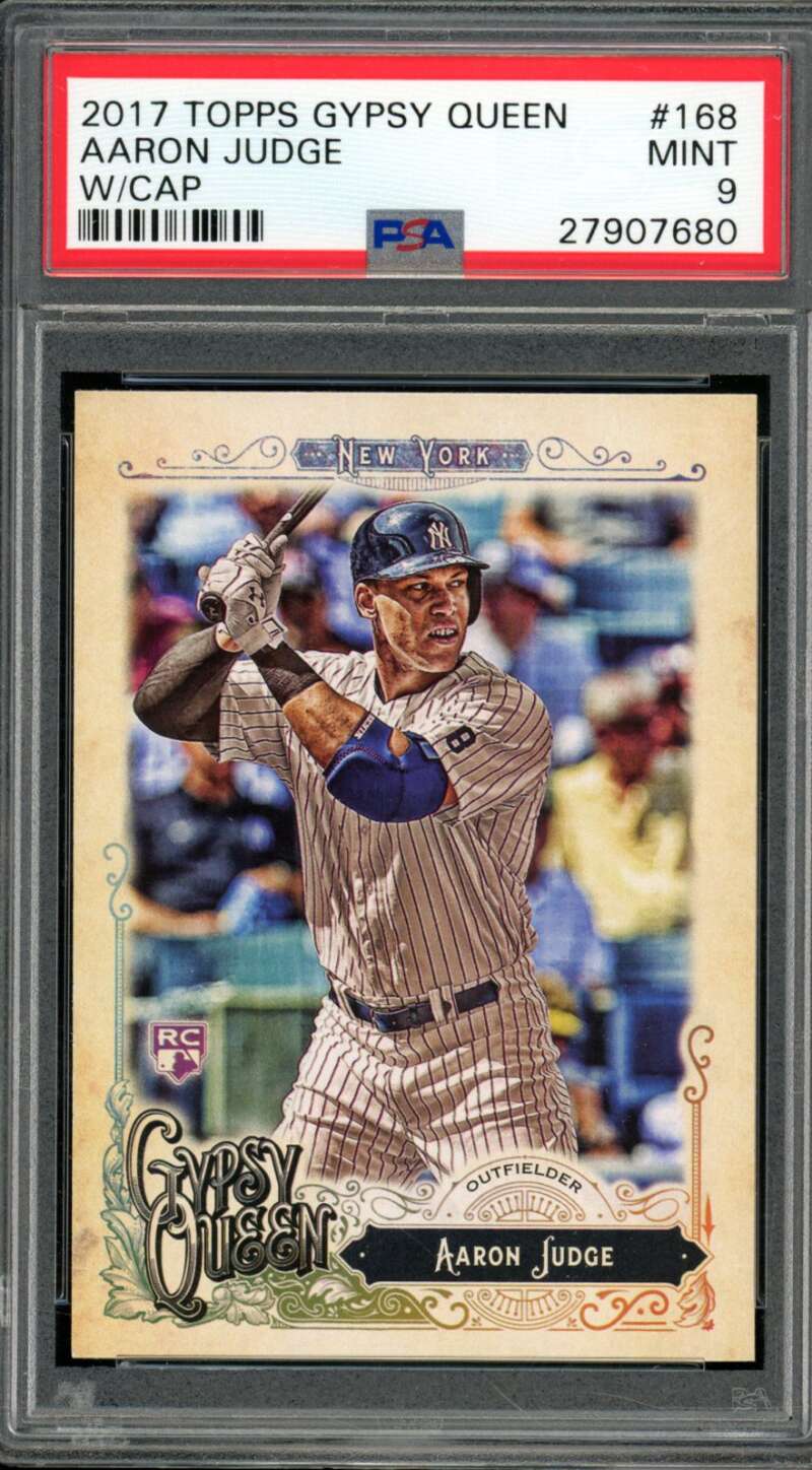 Aaron Judge Rookie Card 2017 Topps Gypsy Queen #168 PSA 9 Image 1