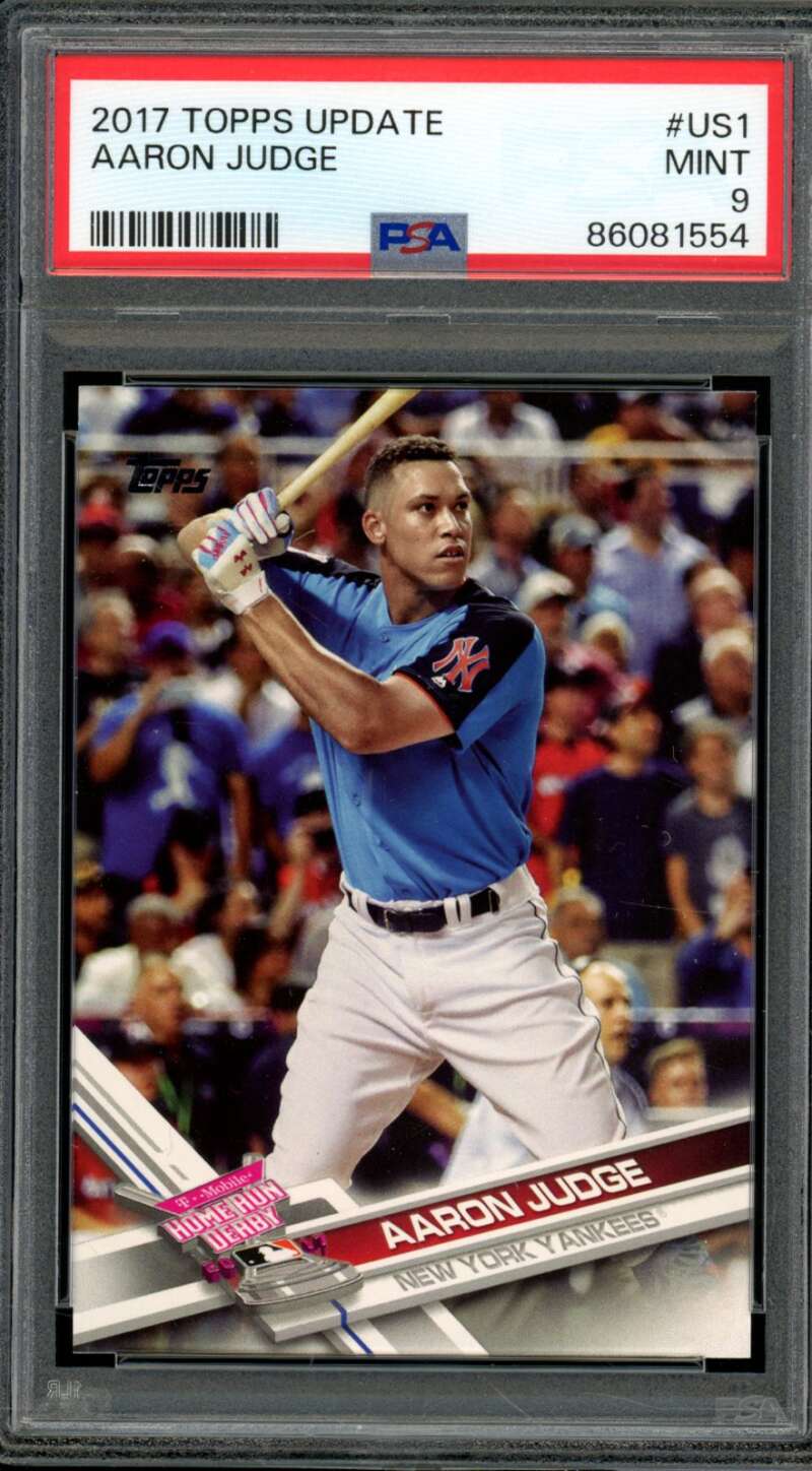 Aaron Judge Rookie Card 2017 Topps Update #US1 PSA 9 Image 1