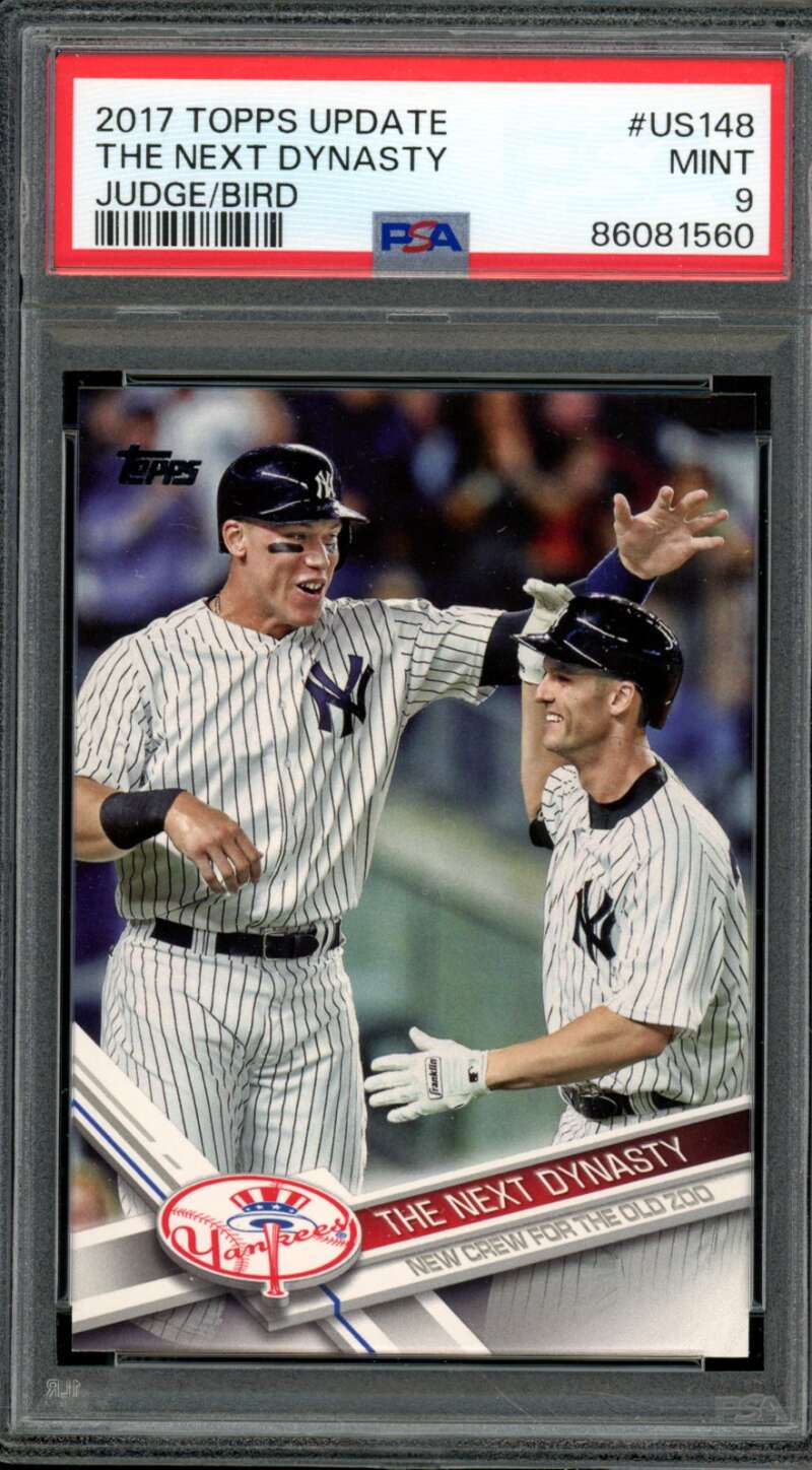 Aaron Judge Rookie Card 2017 Topps Update #US148 PSA 9 Image 1