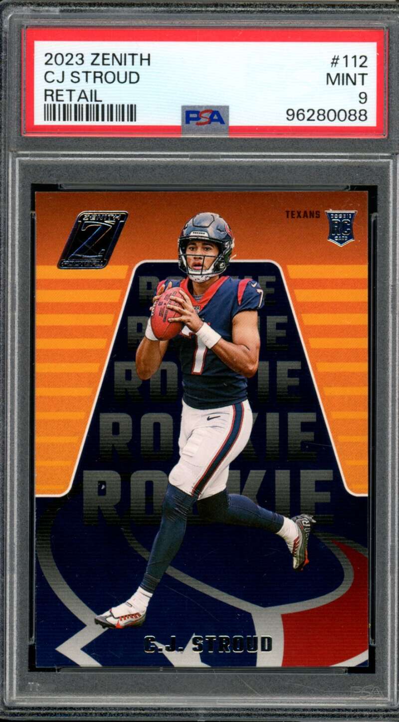 C.J. Stroud Rookie Card 2023 Zenith #112 PSA 9 Image 1