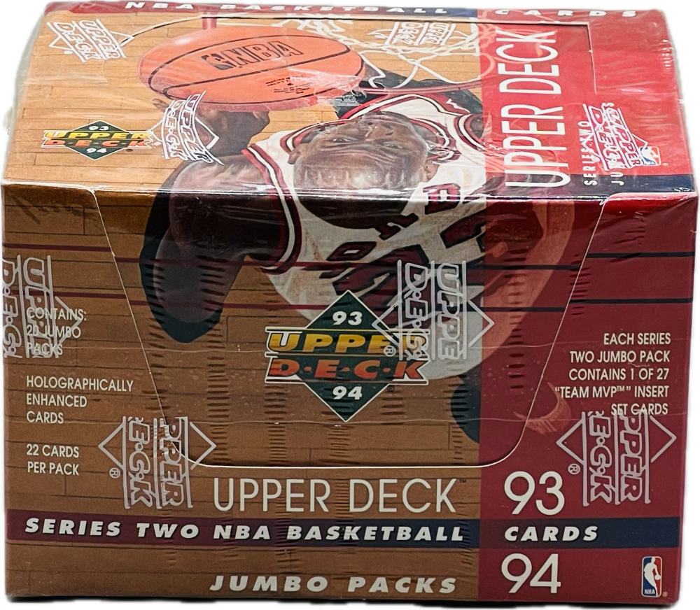 1993-94 Upper Deck Series Two Jumbo Packs Basketball Box Image 1