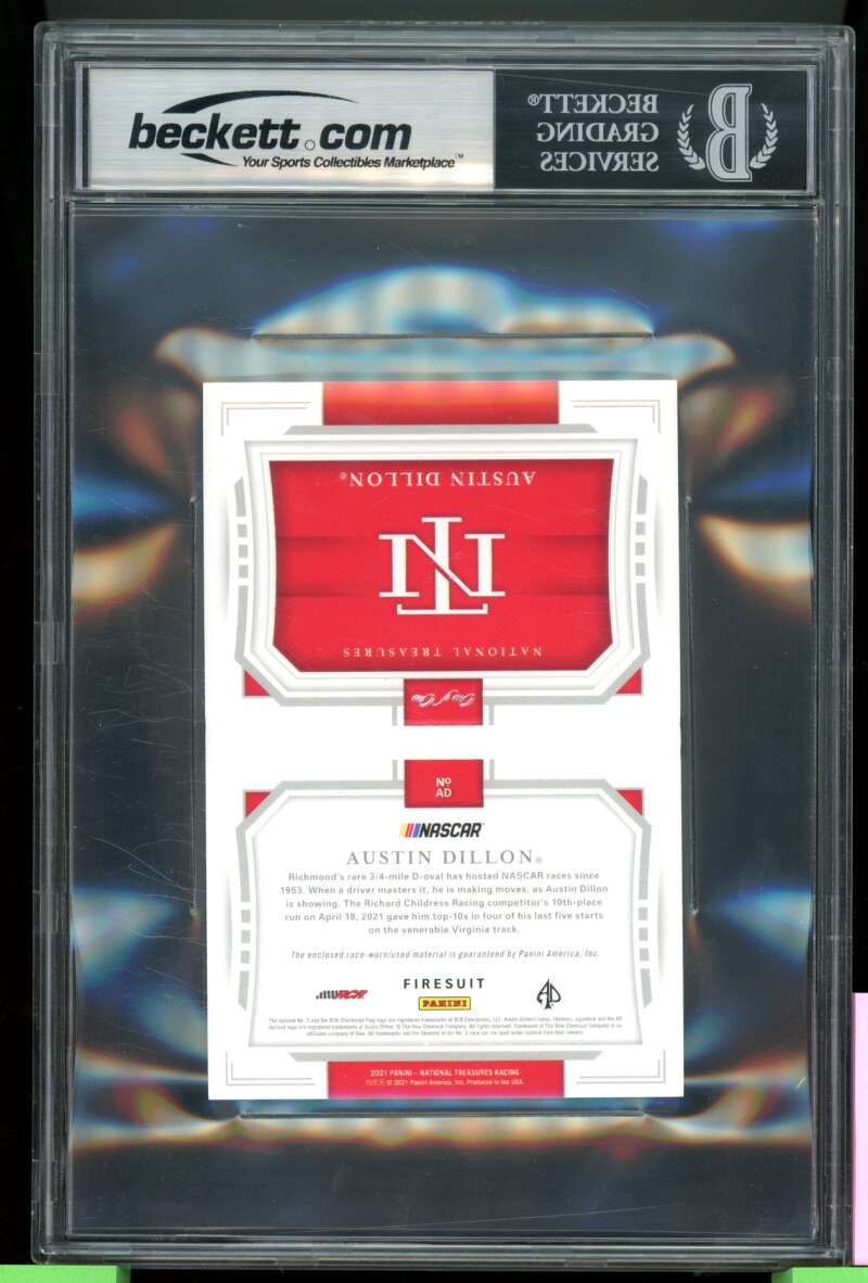 Austin Dillon 2021 NT Firesuit Booklet Duals Associate Sponsors (1 of 1) BGS 6.5 Image 2