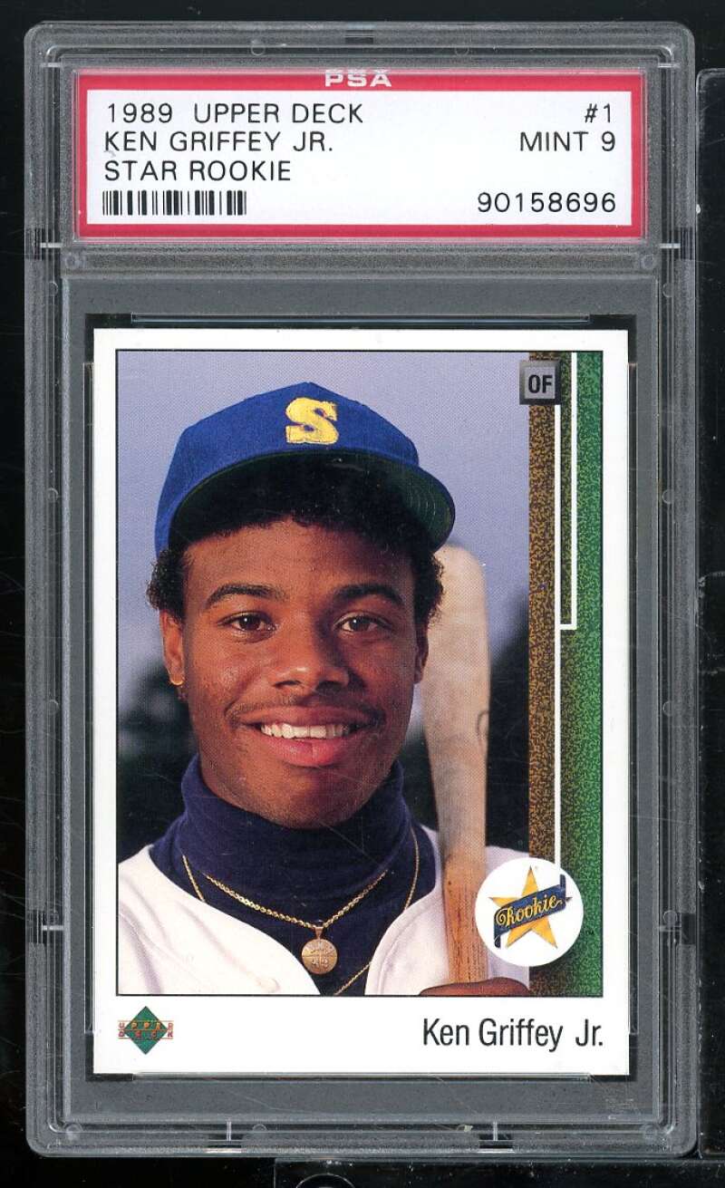 Ken Griffey Jr. Rookie Card 1989 Upper Deck #1 PSA 9 Image 1