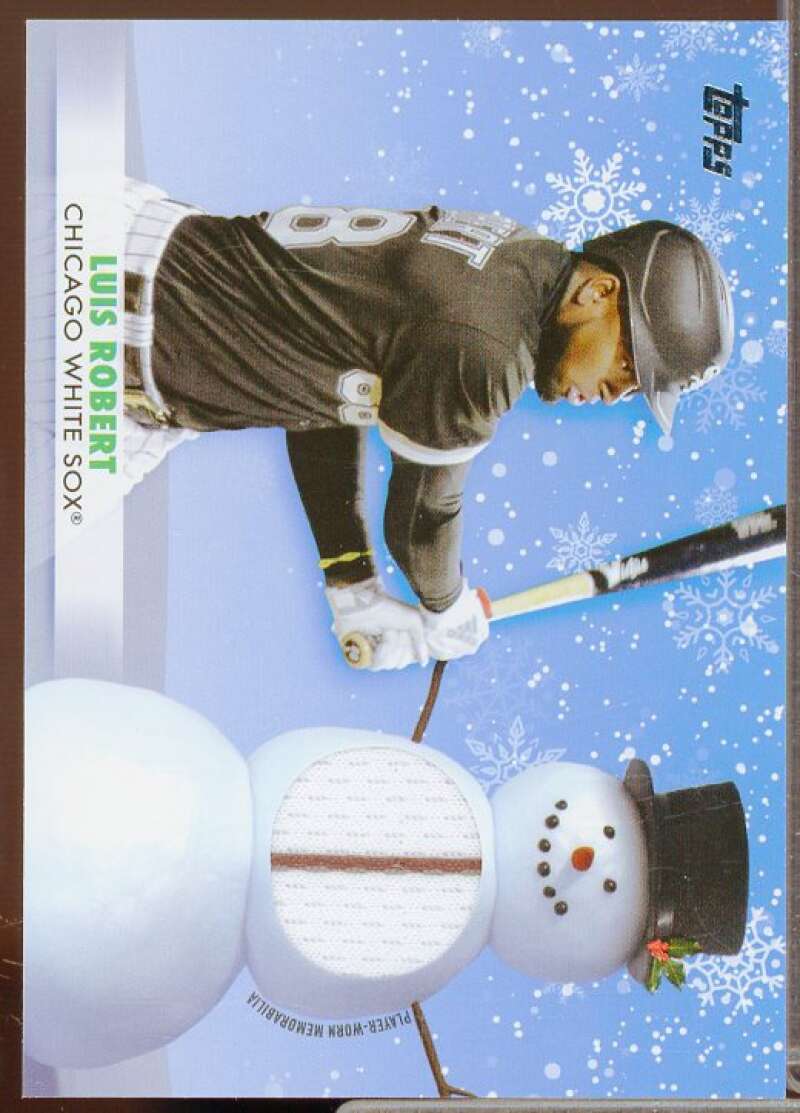 Luis Robert Card 2021 Topps Walmart Holiday Relics #WRCLR  Image 1