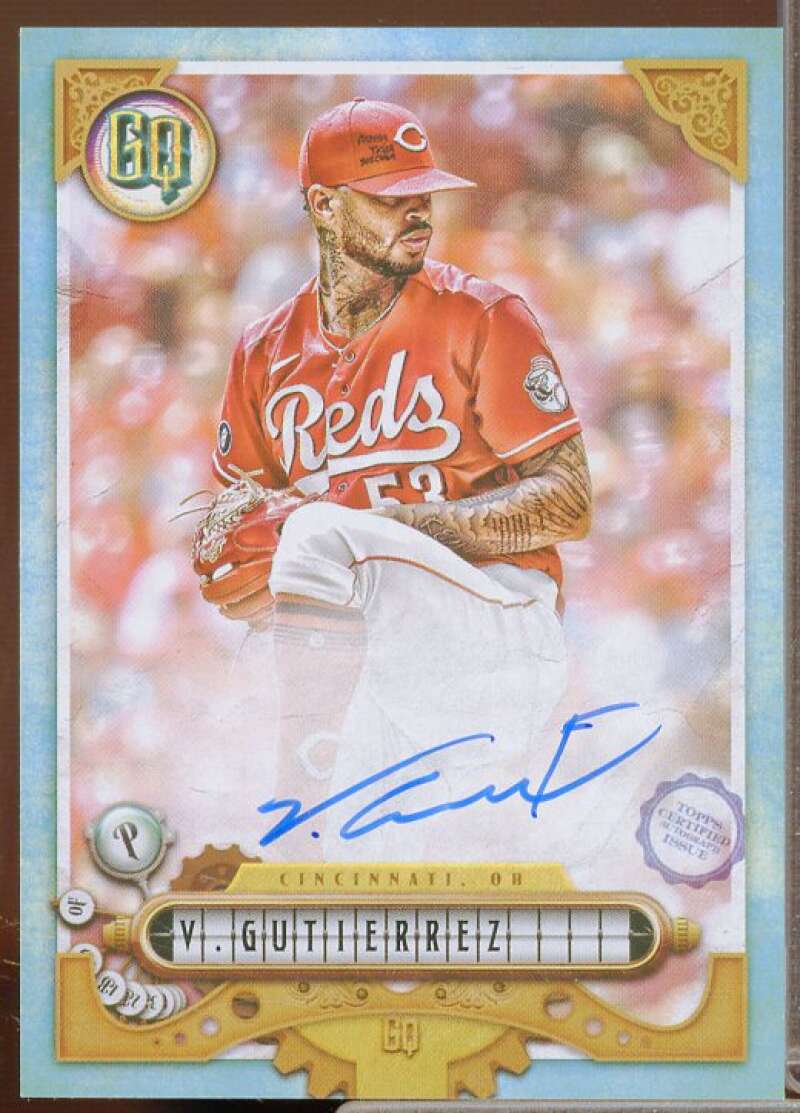 Vladimir Gutierrez Card 2022 Topps Gypsy Queen Autographs Blue #GQAVG  Image 1