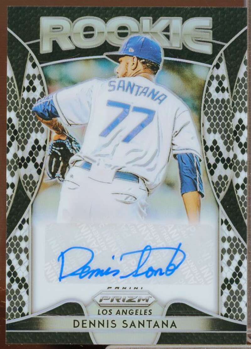 Dennis Santana Rookie 2019 Panini Prizm Rookie Autographs Prizms Snake Skin #47  Image 1