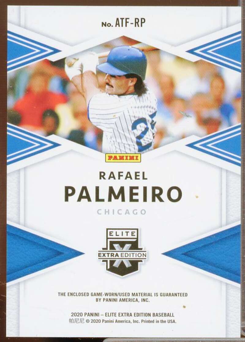 Rafael Palmeiro Card 2020 Elite Extra Edition All-Time First Round Materials #6  Image 2