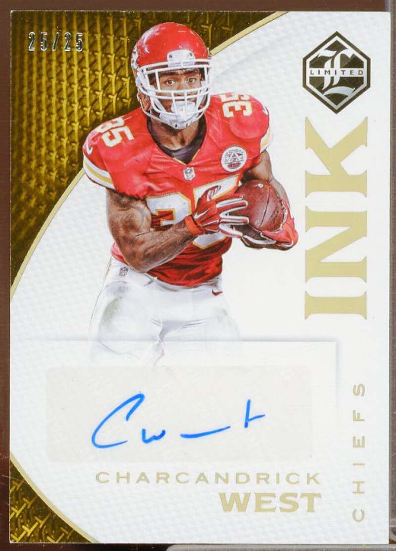 Charcandrick West/25 Card 2016 Limited Ink Gold Spotlight #7  Image 1